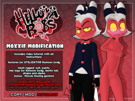 Second Life Marketplace - Helluva Boss - Moxxie modification